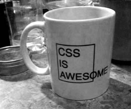 css is awesome mug