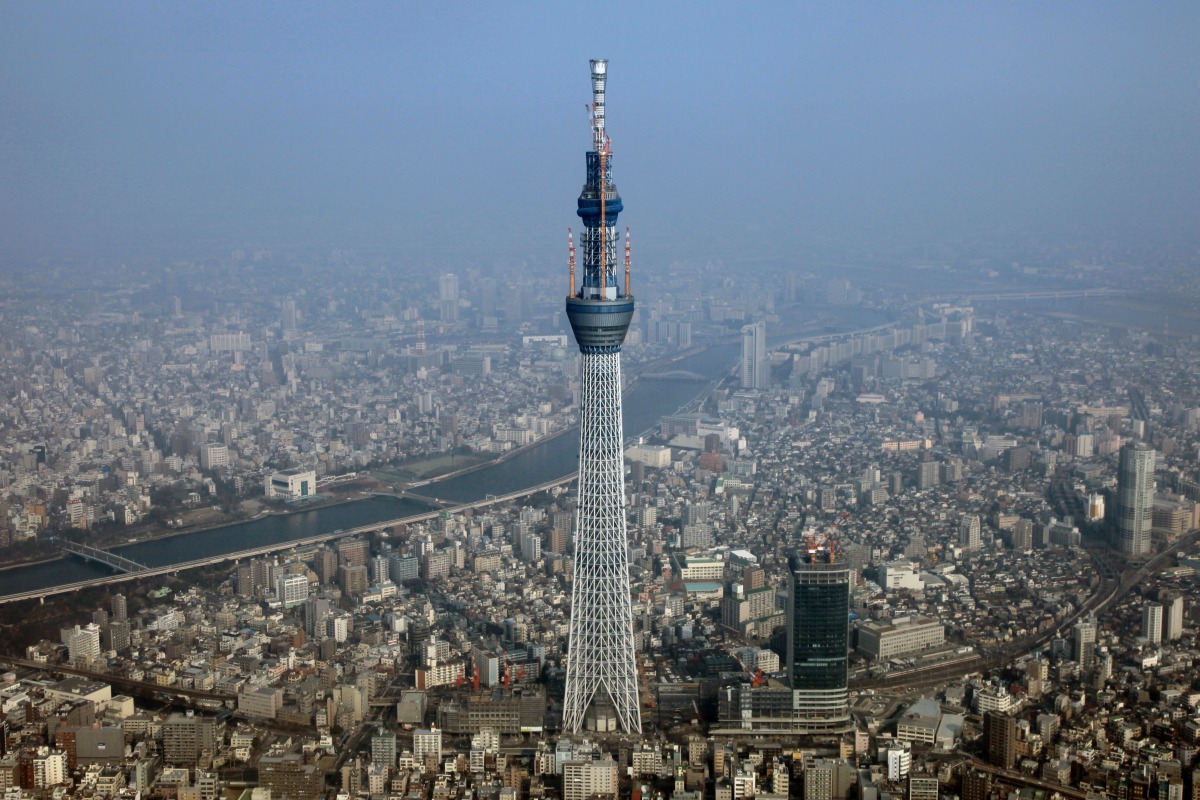 close up of skytree